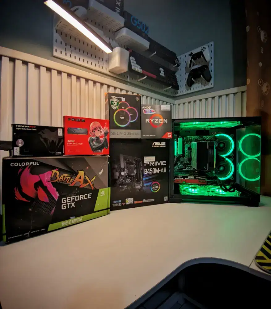 pc gaming ryzen 5600g / gtx 1650 super / ram 16gb / ssd / hdd 1tb