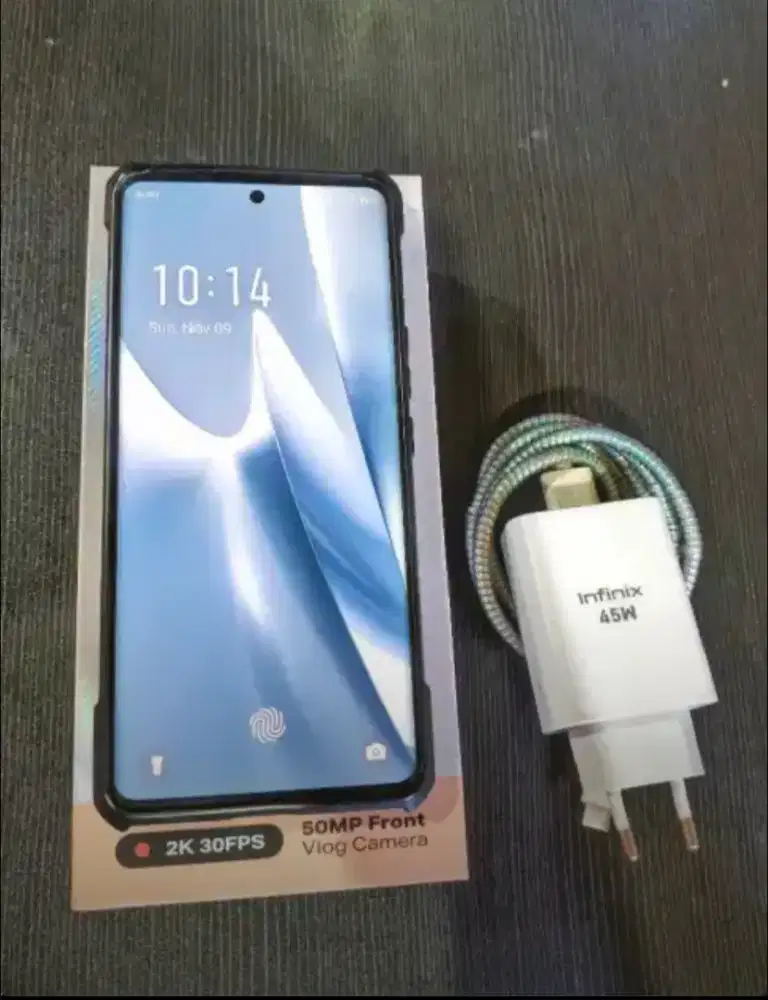 Infinix Zero 30 4G Pearly White 8/256 Fullset Mulus