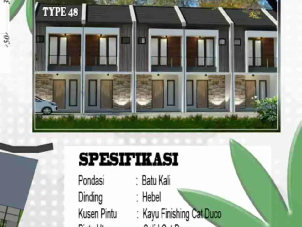 Jual Rumah baru d griya cinere Depok jl kasuari  siap huni harga murah