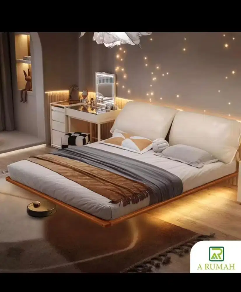 Dipan 100% kayu mahoni solid uk 160*200