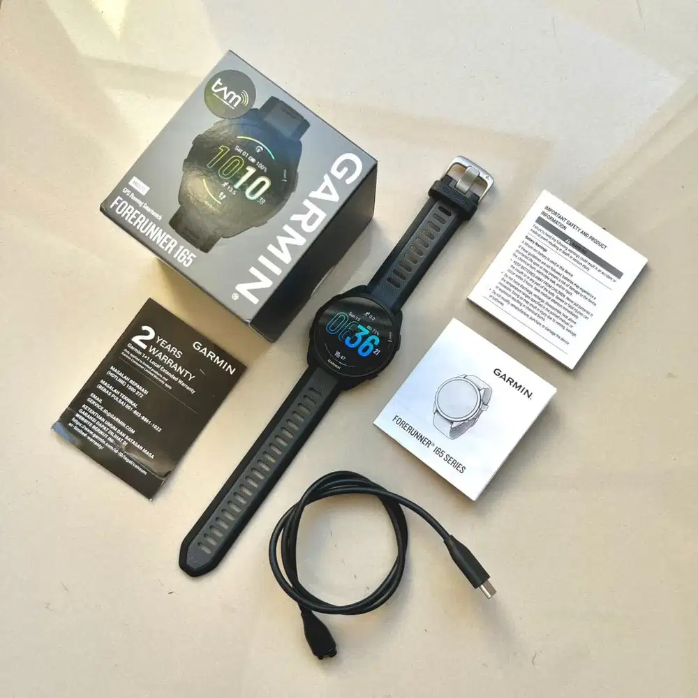 Garmin Forerunner 165 garansi on