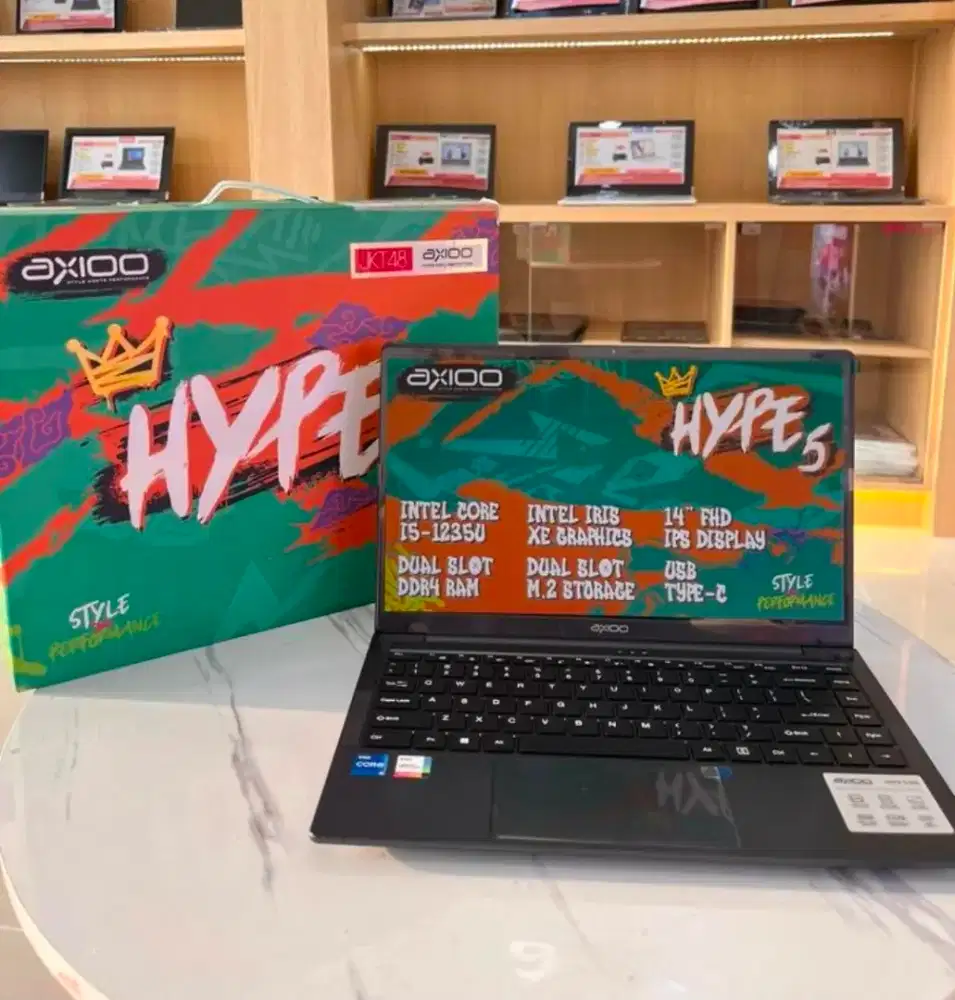 Axio Mybook Hype 5 Core i5-1235U Ram 8GB ssd 256GB garansi resmi