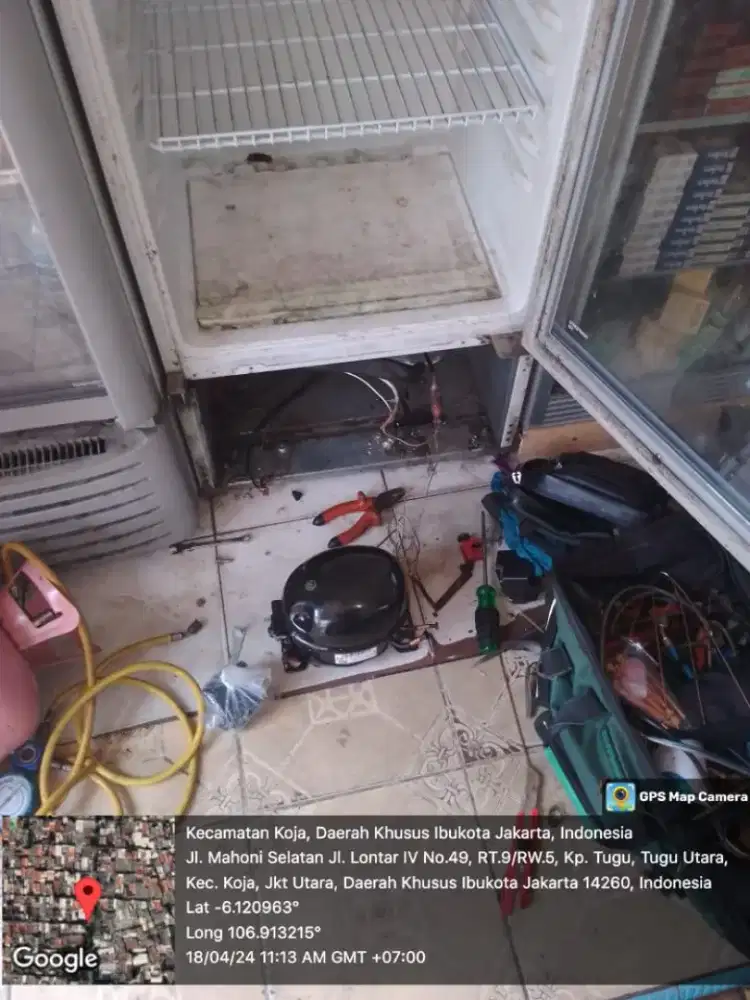 Service kulkas showcase AC dll