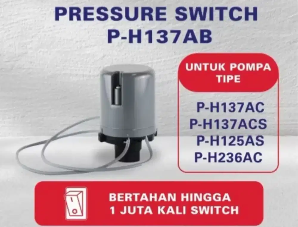 Otomatis SANYO Pompa Air 125 Watt  (PH-137AC, PH125A-S, PH-130B) BEKAS