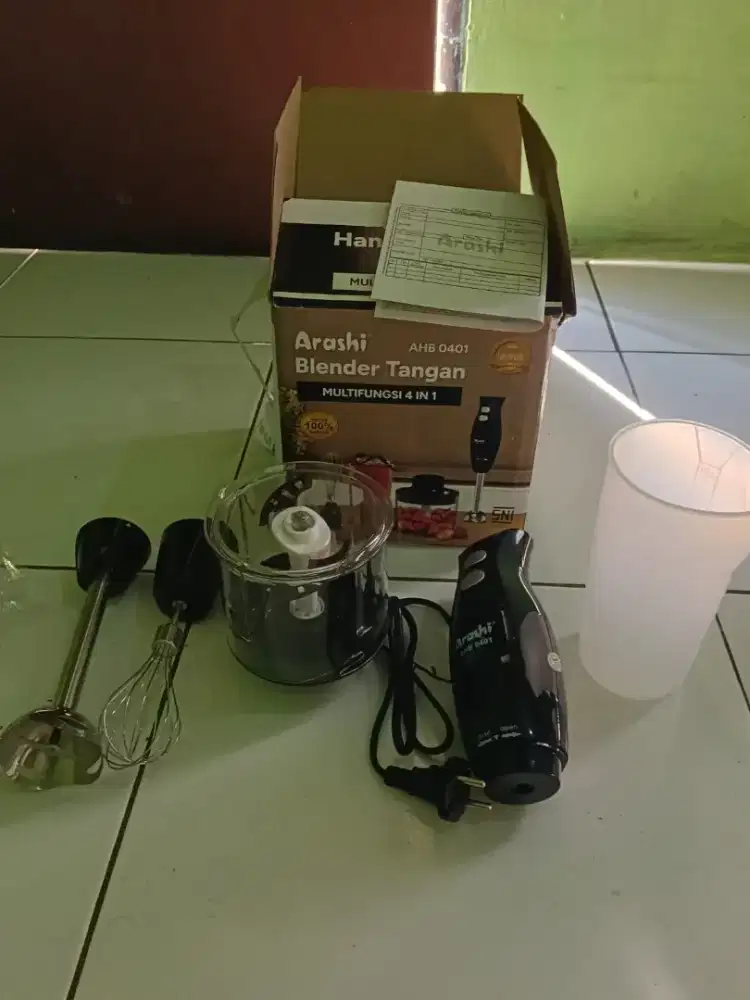 Hand blender arashi multi fungsi 4 in 1