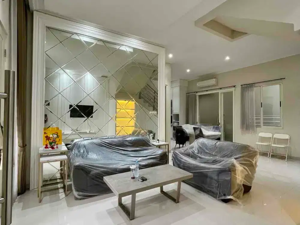 RUMAH MANYAR KERTOADI LEBAR 12, FULL FURNISHED ELEKTRONIK HIGH QUALITY, SIAP HUNI