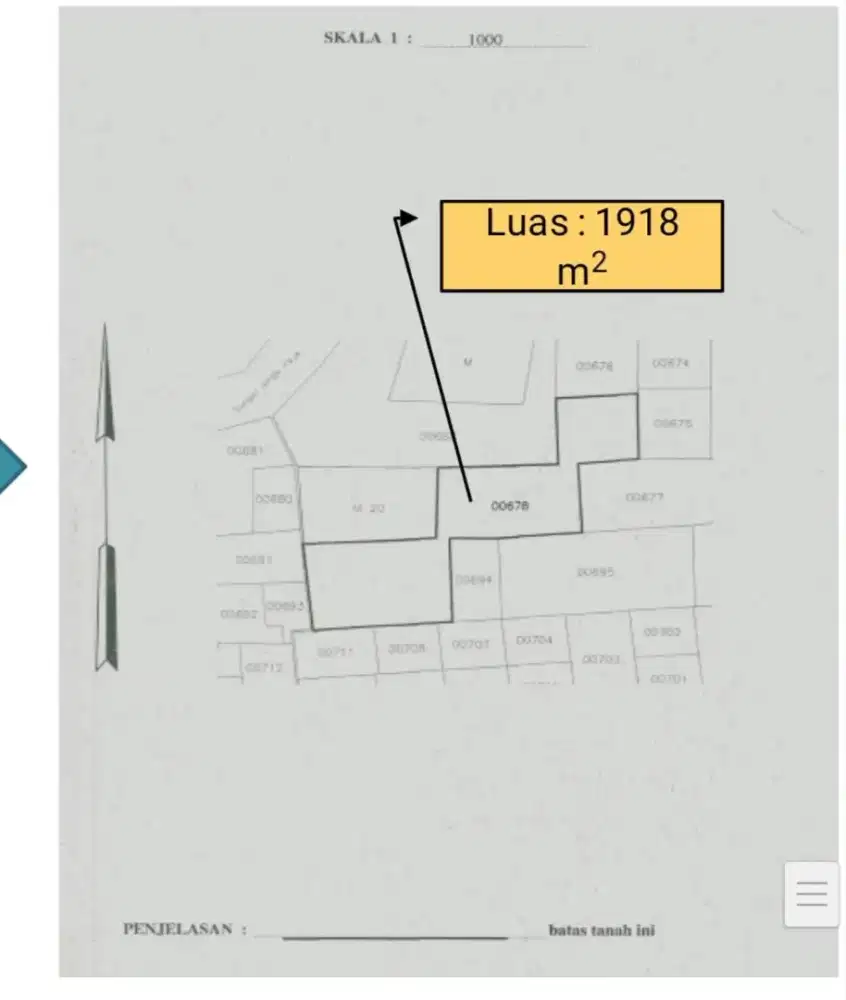 Dijual Tanah 1.918 m² Pulo Undrus Cirebon Surat Lengkap