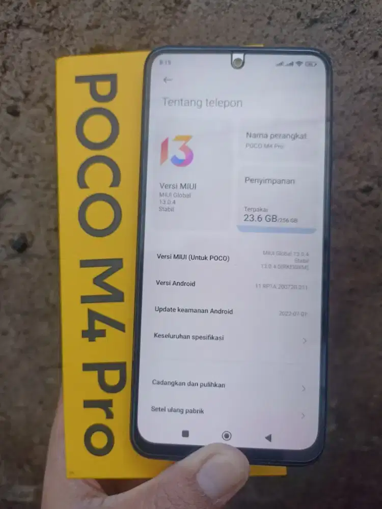 Jual POCO M4 Pro  8/256 GB Fullset Garansi Resmi