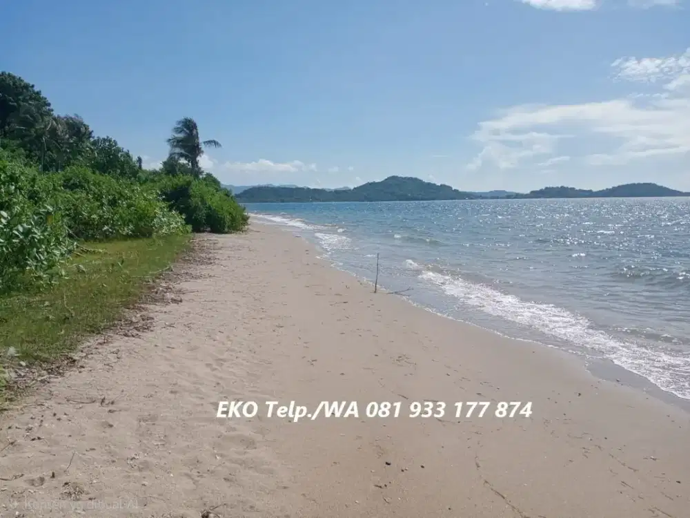 Tanah Kavling Tepi Pantai Pasir Putih di Sekotong Lombok