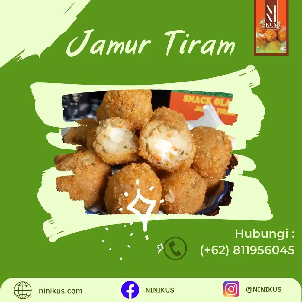 Snack penganan bola2 jamur tiram enakkkkkk