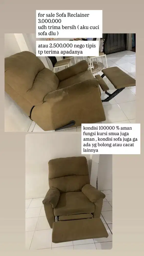forsale Sofa Reclair
