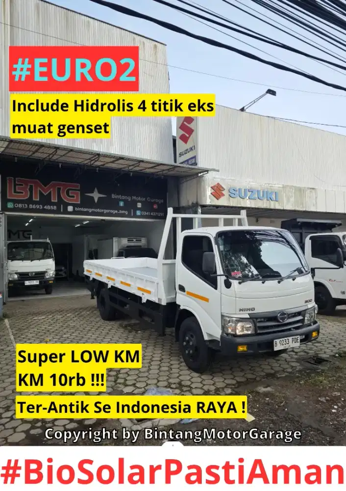 Truck Bak Besi Hino Dutro 130MDL Long Chasssis 2017