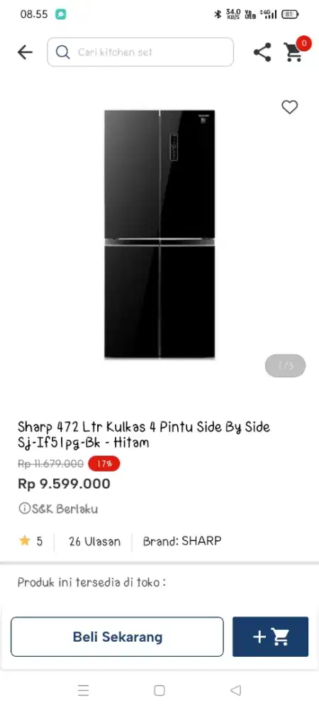 Promo kulkas 4 pintu