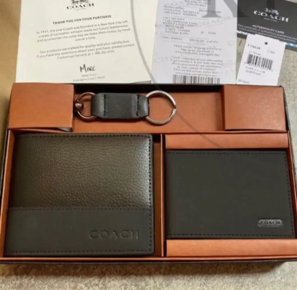 COACH MEN'S WALLET GIFT SET