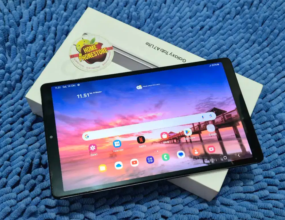 Galaxy Tab A7 Lite 32Gb Berkartu Komplit