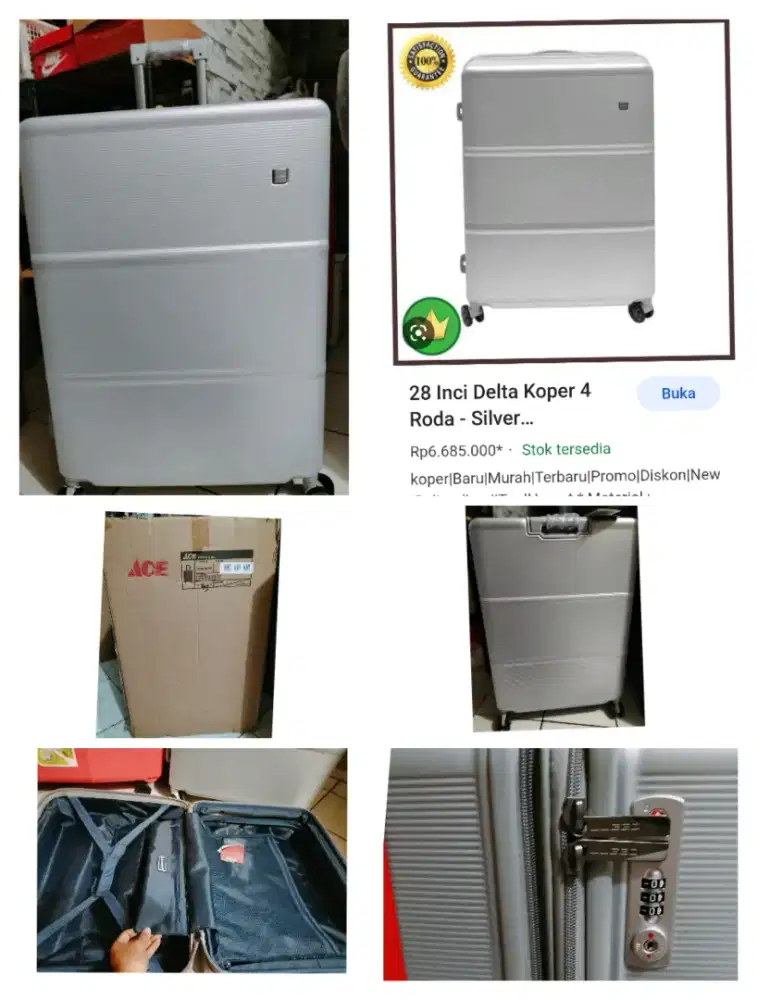 Koper masih baru barang mall,UK besar 28,masih normal