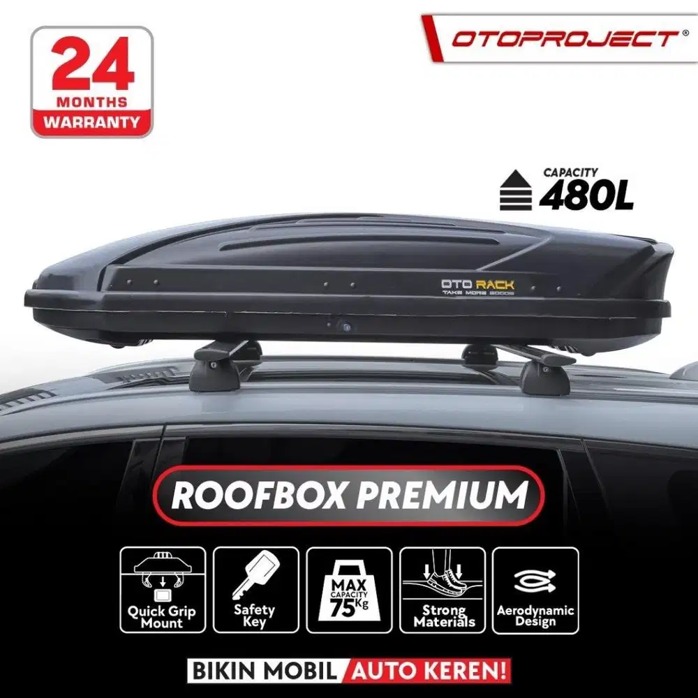[Second] Otoproject - Roof Box Otorack Premium | Box Bagasi Atas Mobil