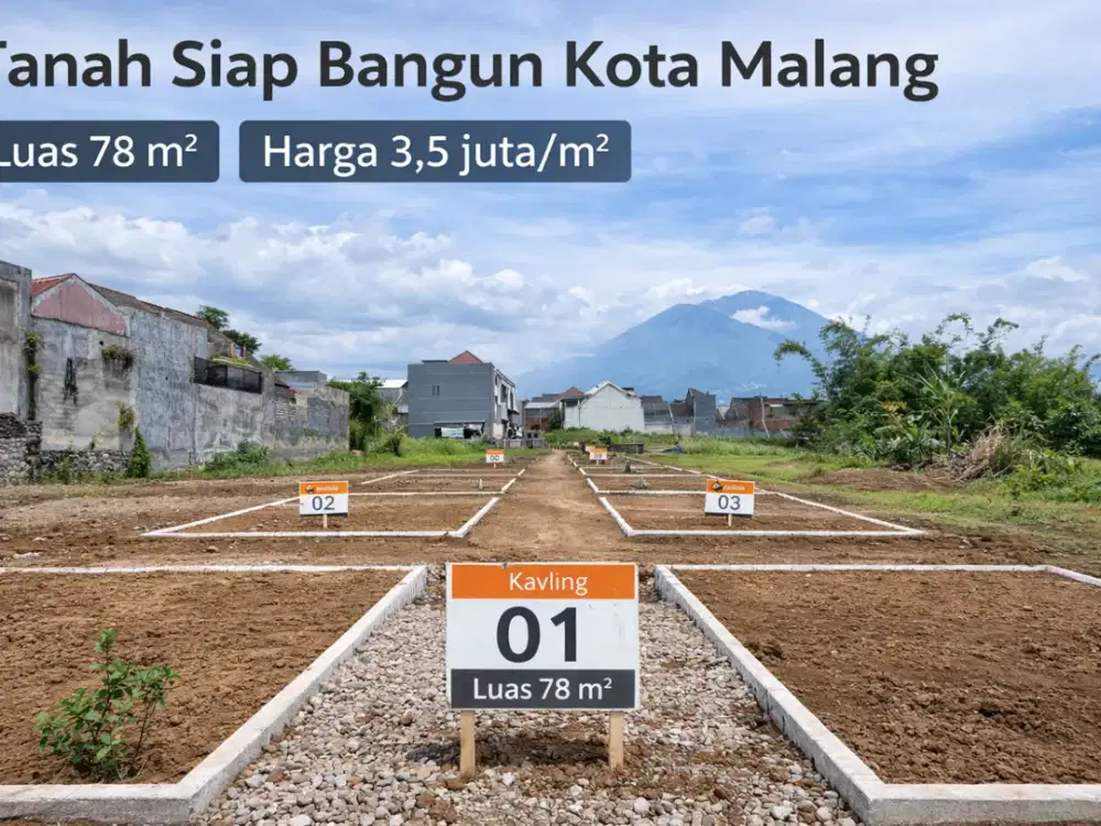 Dijual Tanah Kavling Siap Bangun – Kota Malang