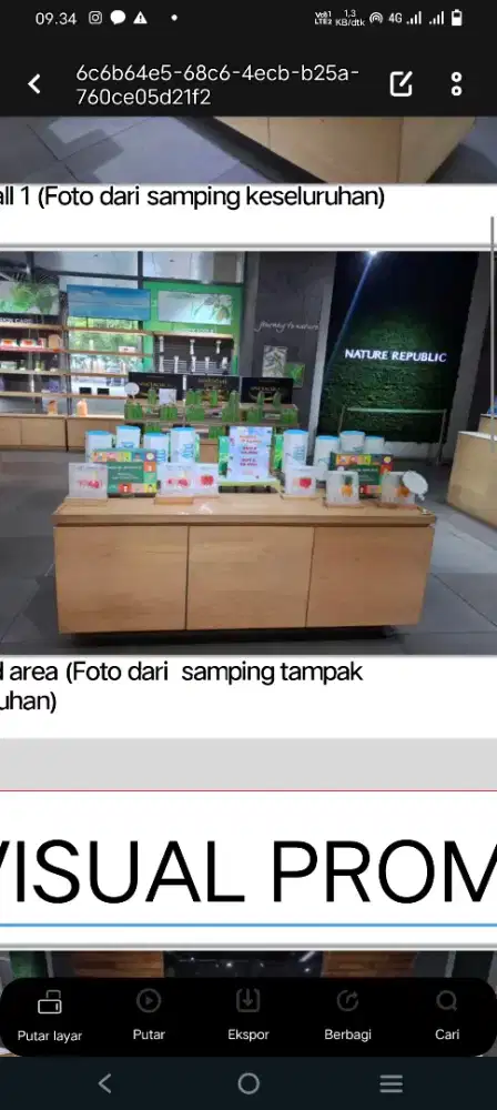 Lemari dan rak , resepsionis ex Natur republik