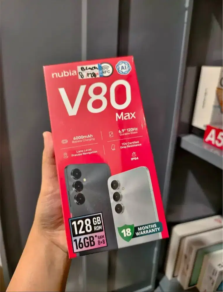 Nubia v80 max 8/128gb cod bisa