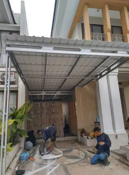 Kanopi Baja Ringan JOGJA Plus Atap UPVC SHIELD/ALDERON Paling MURAH