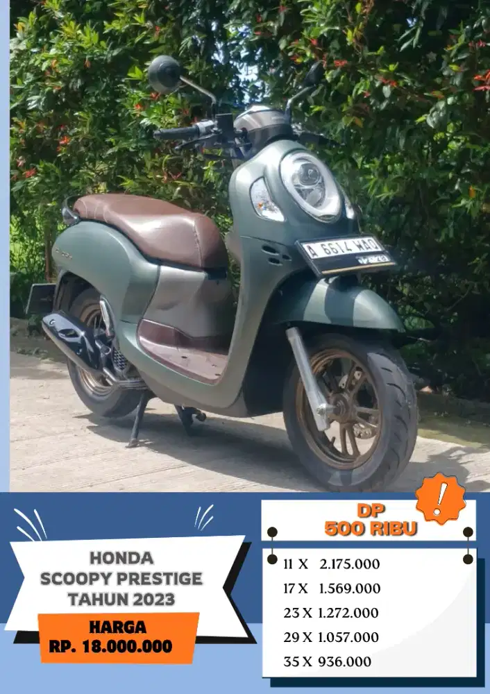 DP 500RB!! HONDA SCOOPY PRESTIGE TAHUN 2023