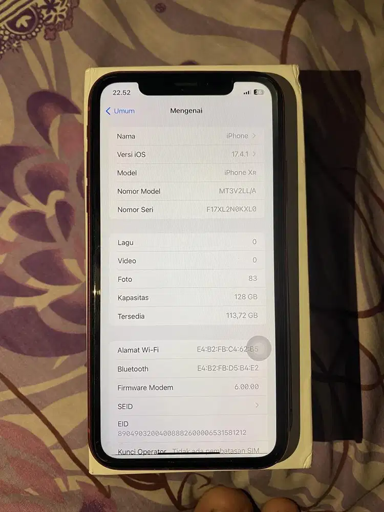 Jual/tt dengan ip lagi, ip xr 128 red
