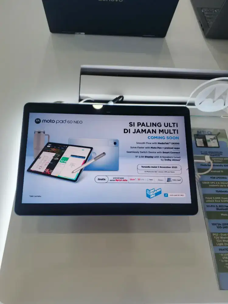 MOTO PAD 60 NEO | BISA CICILAN SYARAT CUKUP KTP SAJA