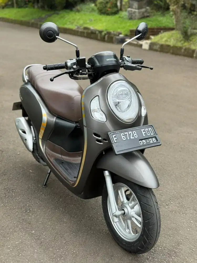 Honda Scoopy Stylish KM 5rb Thn 2021 Matte Brown Mulus