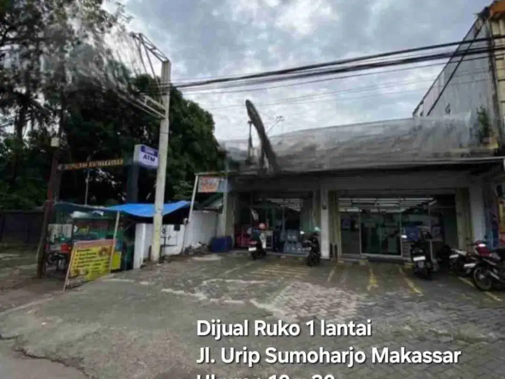 Dijual Ruko 1 lantai Jl. Urip Sumoharjo Makassar