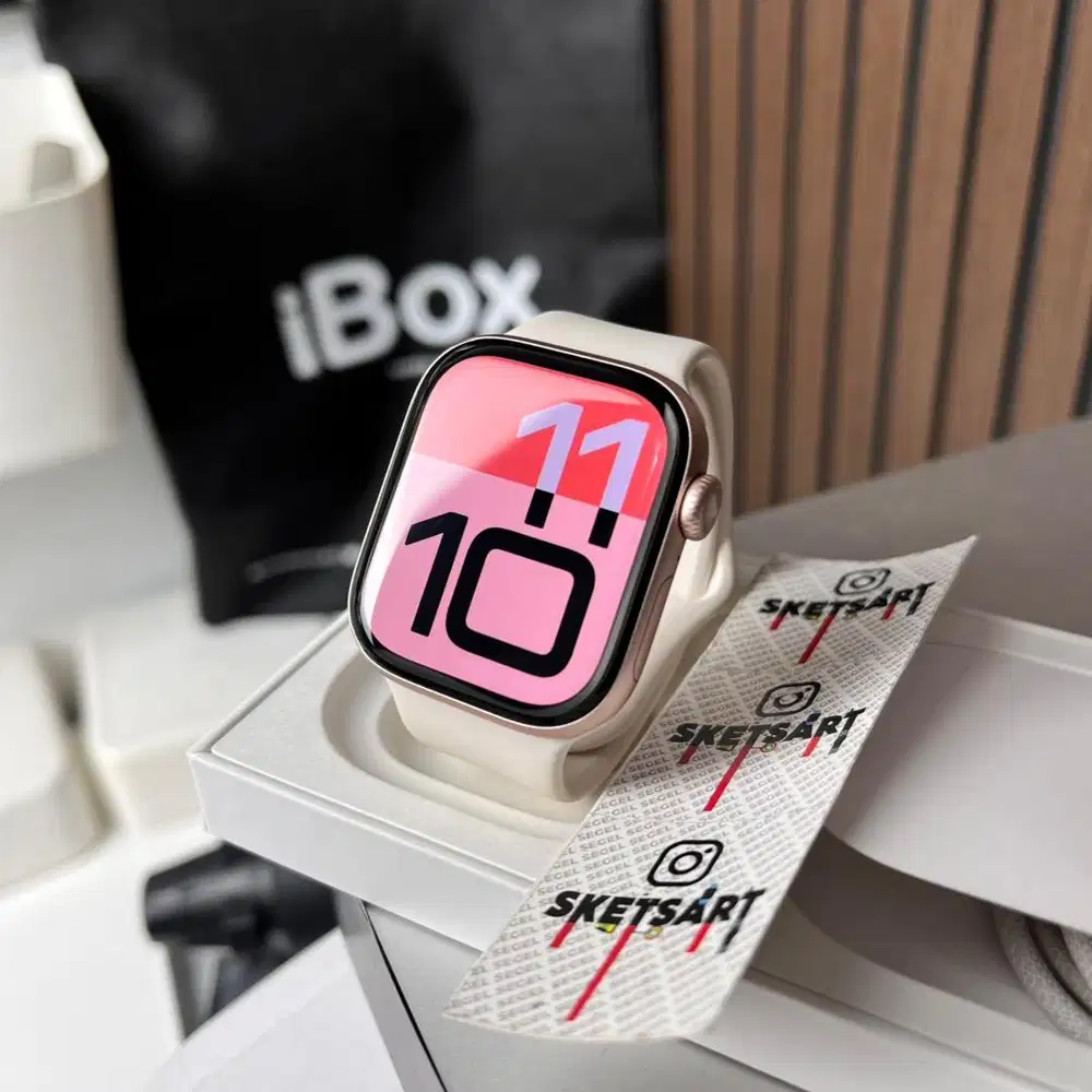 Apple Watch Series 10 42mm Rosegold iBox iwatch Battery Health 100%