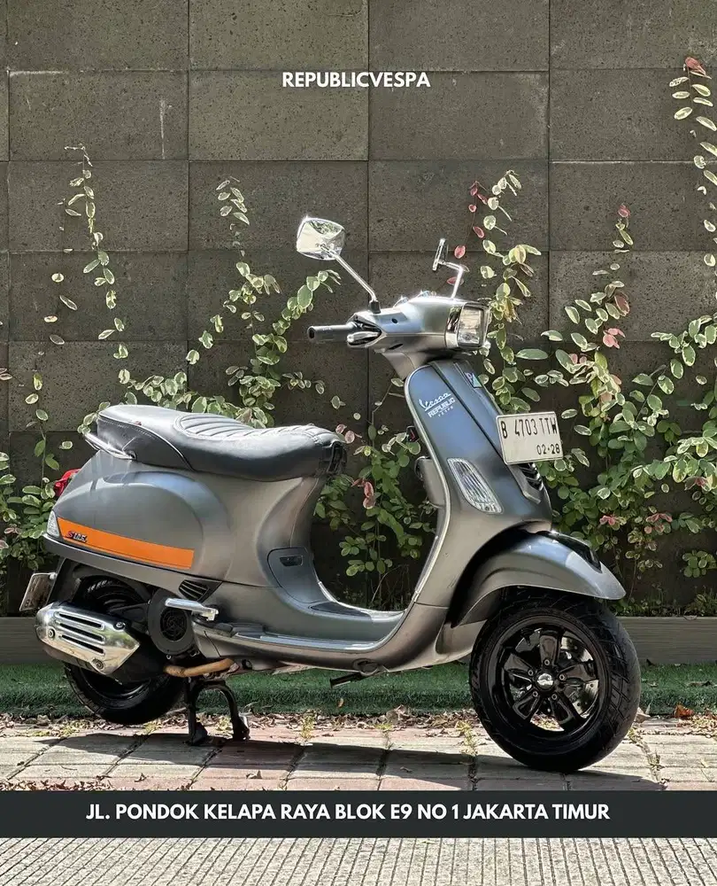 TERMURAH PIAGGIO VESPA S 125 IGET 3V TAHUN 2017 WARNA GREY DOFF