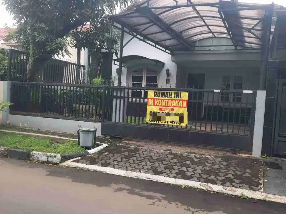 Di sewakan per tahun rumah siap huni full furnish di Antapani