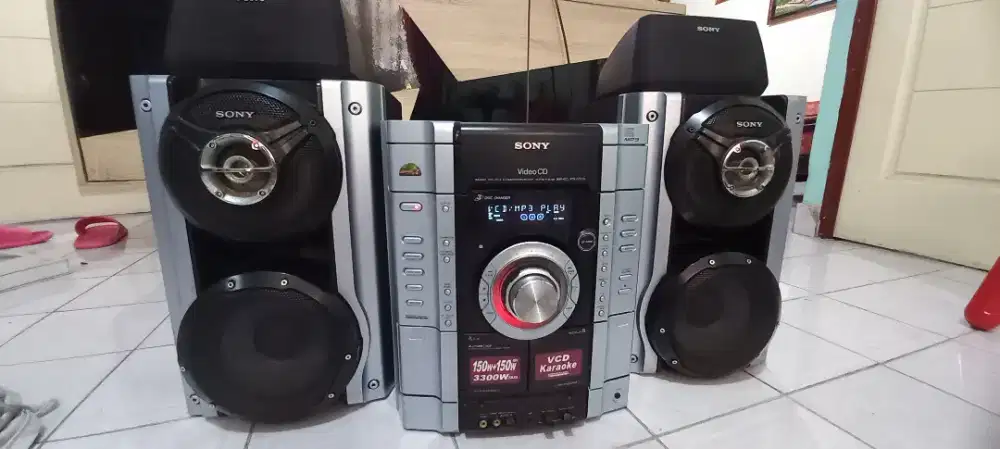 DIJUAL MULUS BU HEAD AMPLI HIFI SONY MHC-RV55 POWERFULL 3300 WATT PMPO