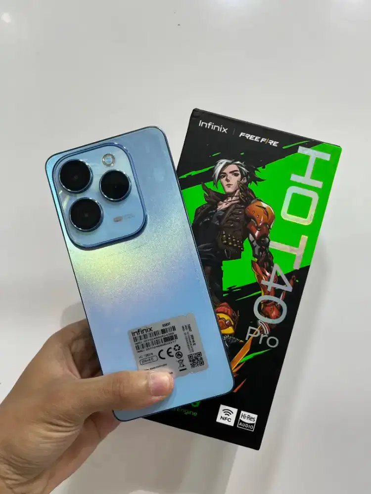 INFINIX HOT 40 PRO RAM 8/256GB FULL SET