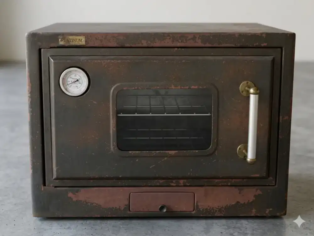 Oven Gas Tangkring Vintage PLATINUM  Kondisi Autentik &  Berfungsi