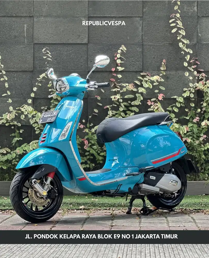 TERMURAH PIAGGIO VESPA SPRINT S 150 IGET LED ABS TH 2022 BLUE AUDACE