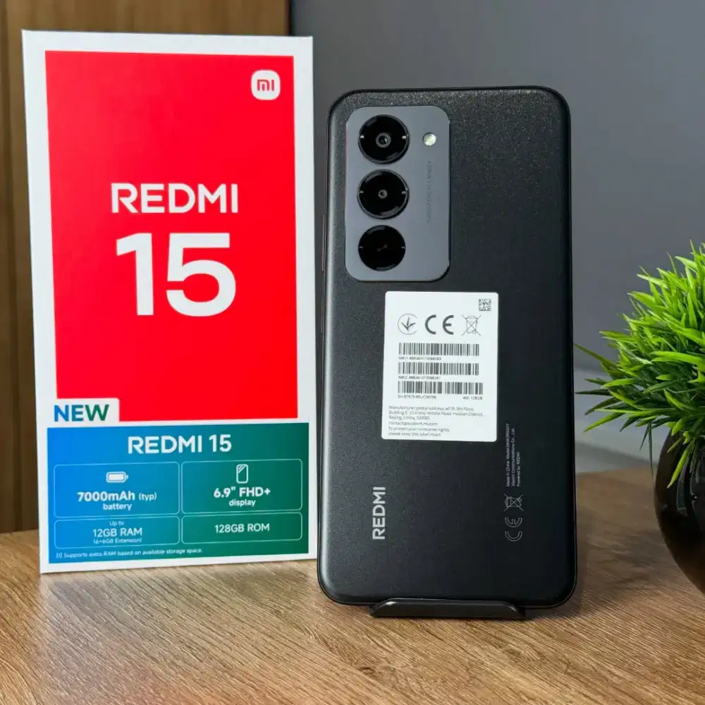 Promo Cicilan Ringan Mulai 15rb/hari Redmi 15 ram8 256gb