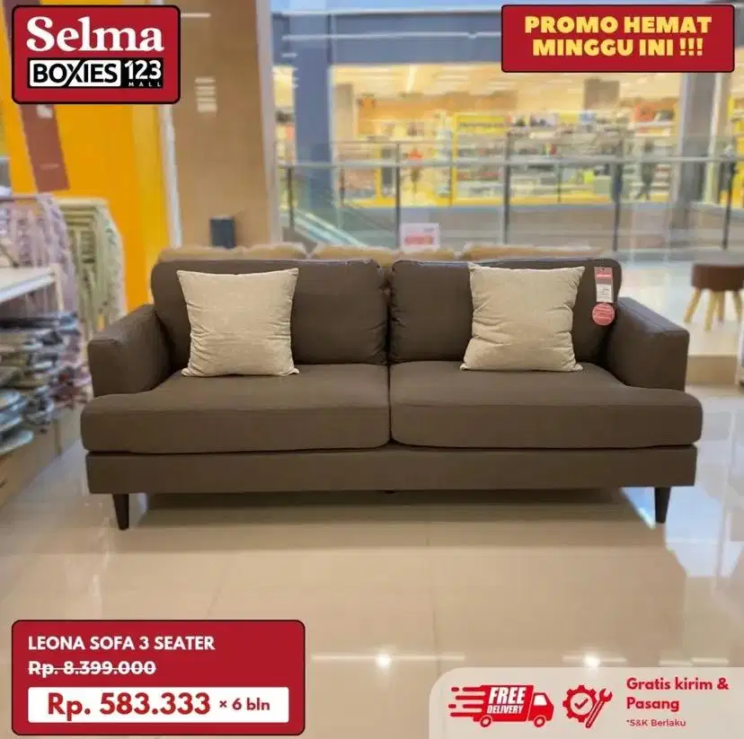 Sofa 3 dudukan promo selma