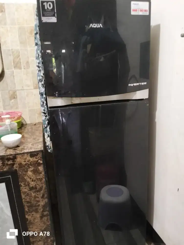 Jual murah kulkas 2 pintu merk Aqua