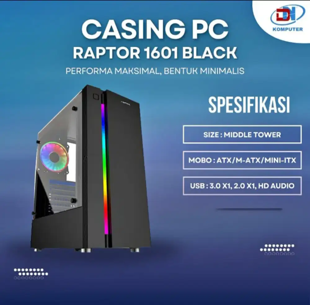 CASING PC RAPTOR 1601 BLACK