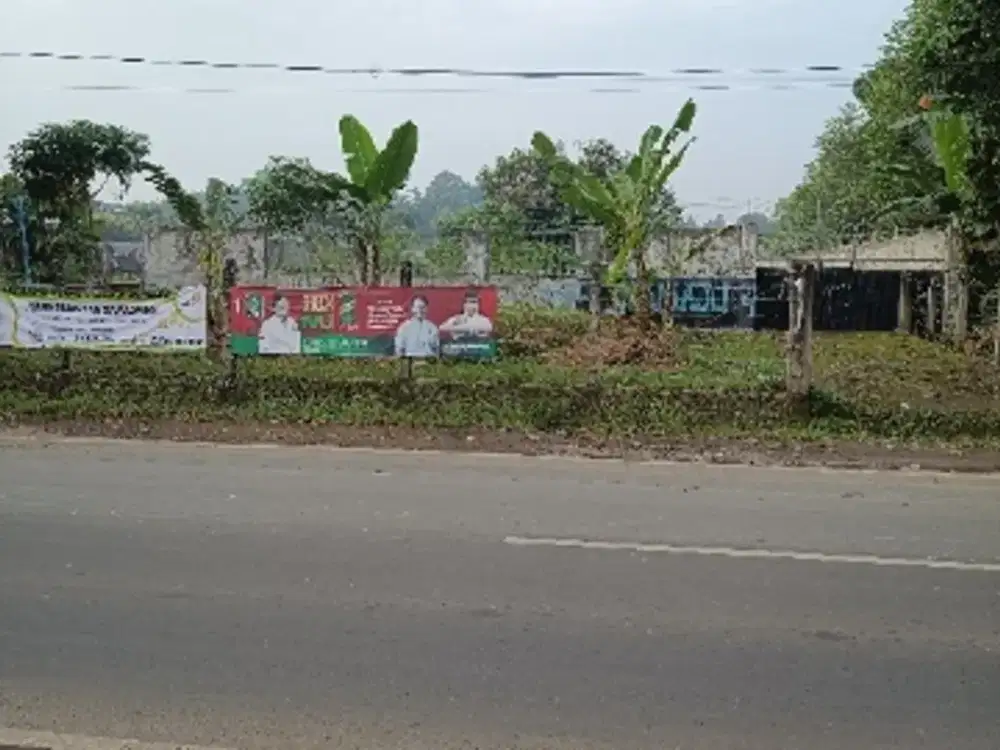 Tanah dan bangunan Jalan baru Jonggol siap pakai