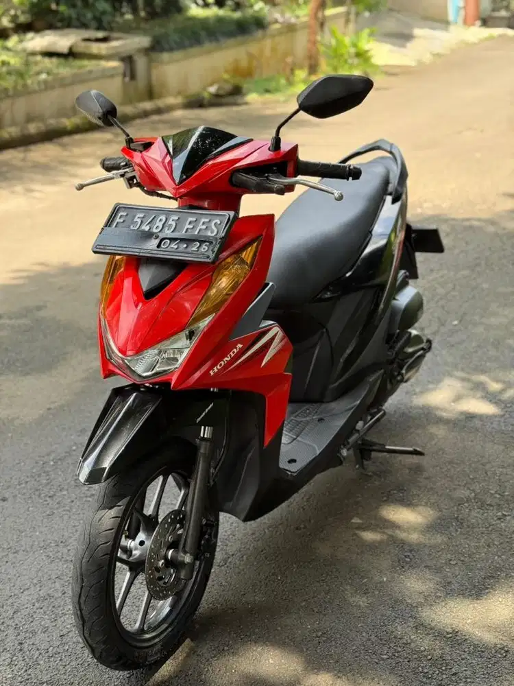 Honda Beat CBS Thn 2021 Merah Mulus