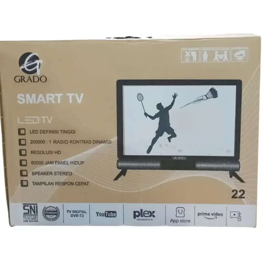 PROMO TERMURAH! CASH & KREDIT  LED 22  GRADO DIGITAL SMART
