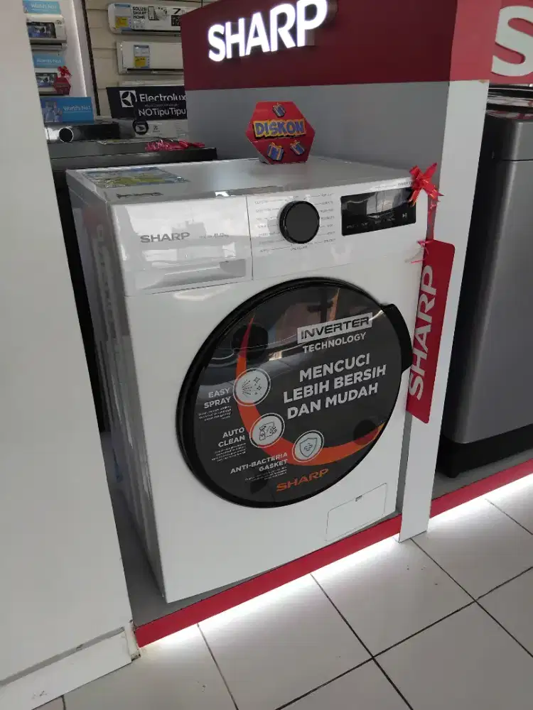 Mesin Cuci Sharp 8kg 200watt Inverter