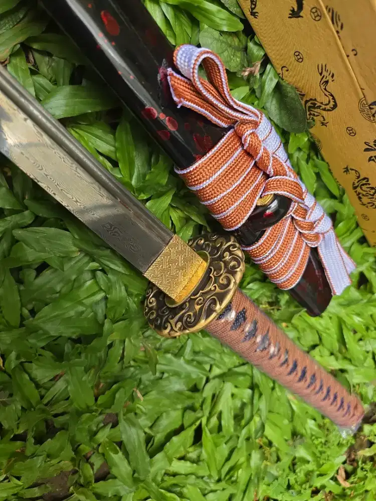 Pedang samurai katanan shinken damascus Kuroarashi samurai sword