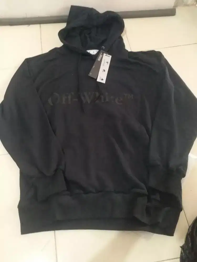 Hoodie OFF WHITE Original Size XL (LD 115) Baru Fulltag