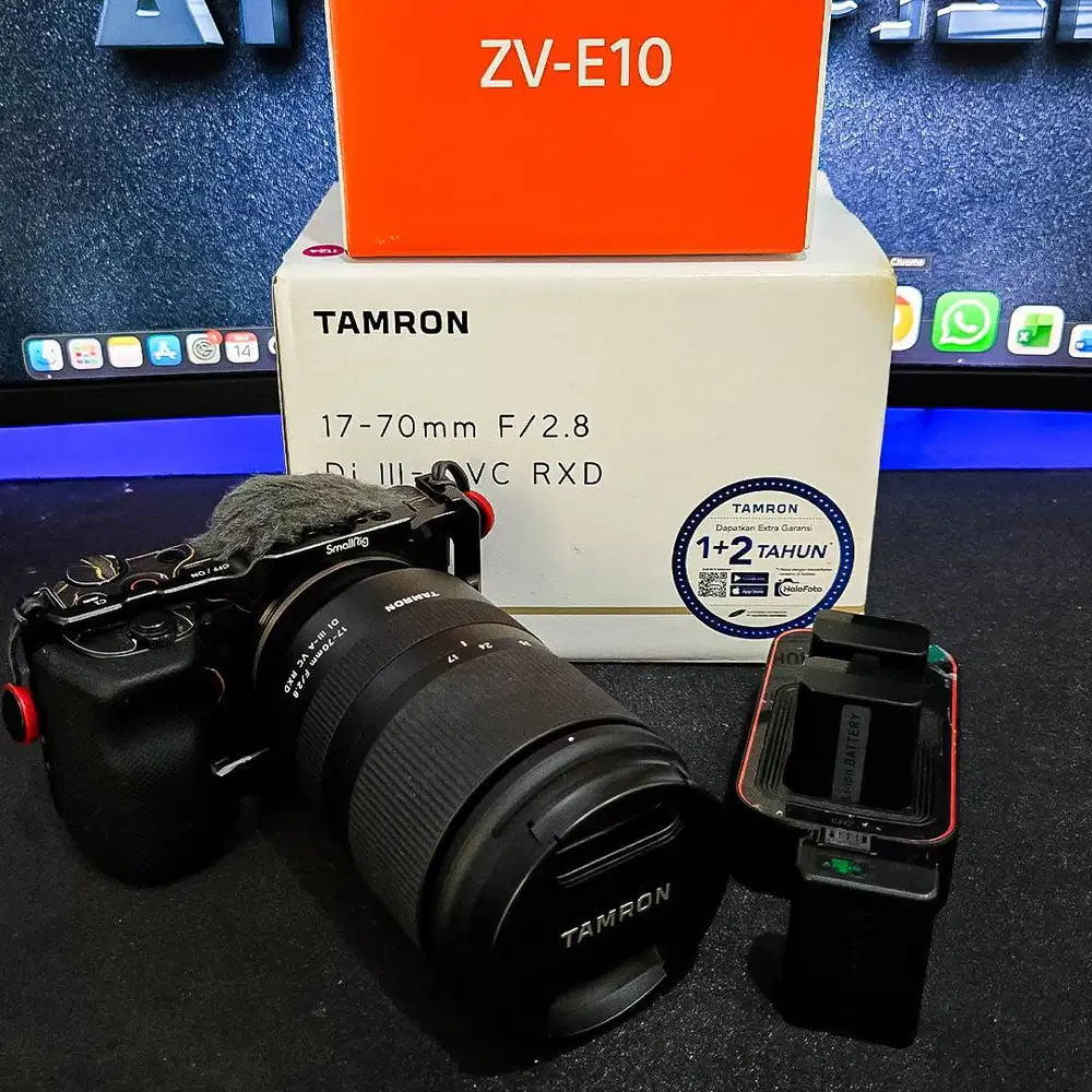 Kamera Sony ZV-E10 + Lensa Tamron 17-70 mm F/2.8