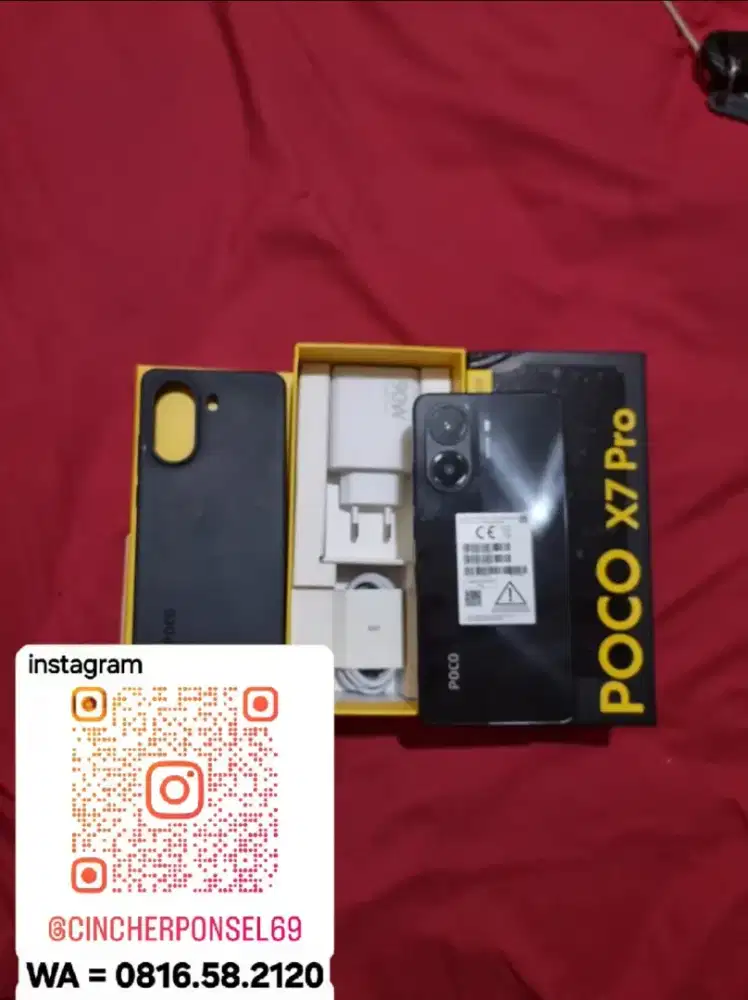 Jual hp bekas POCO X7 PRO 12/512 likenew istinewa grns panjang