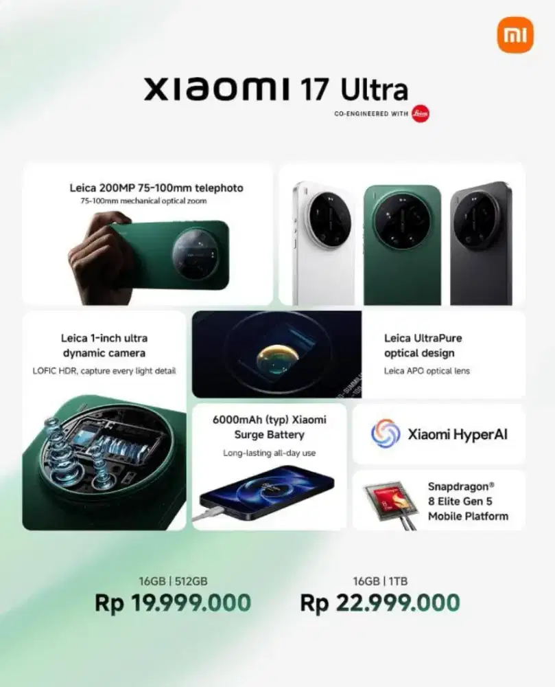 xiaomi 17 ultra 16GB/512GB